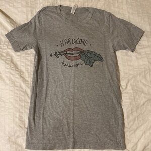 Women’s T-shirt Bella Canvas hardcore herbivore XS